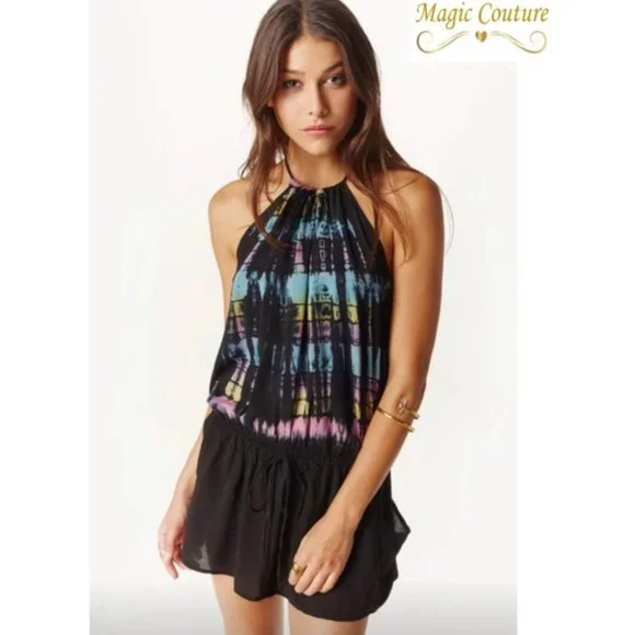 Blue Life Dresses | Planet Blue | Blue Life | Island Halter Tie Dye Dress In Palm Canyon | Color: Black/Blue | Size: M | Kaykay3204's Closet Blue Life Dresses | Planet Blue | Blue Life | Island Halter Tie Dye Dress In Palm Canyon | Color: Black/Blue | Size: M | Kaykay3204's Closet
